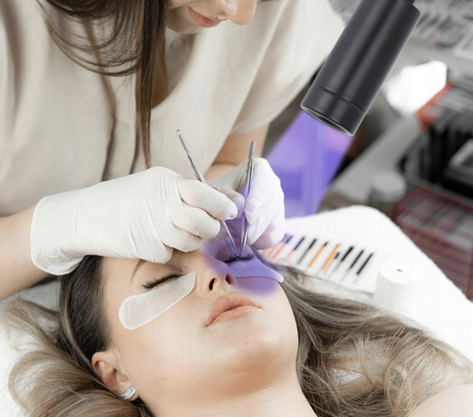 Lampa do przedłużania rzęs makijażu led uv kosmetyczna podłogowa bezcieniowa