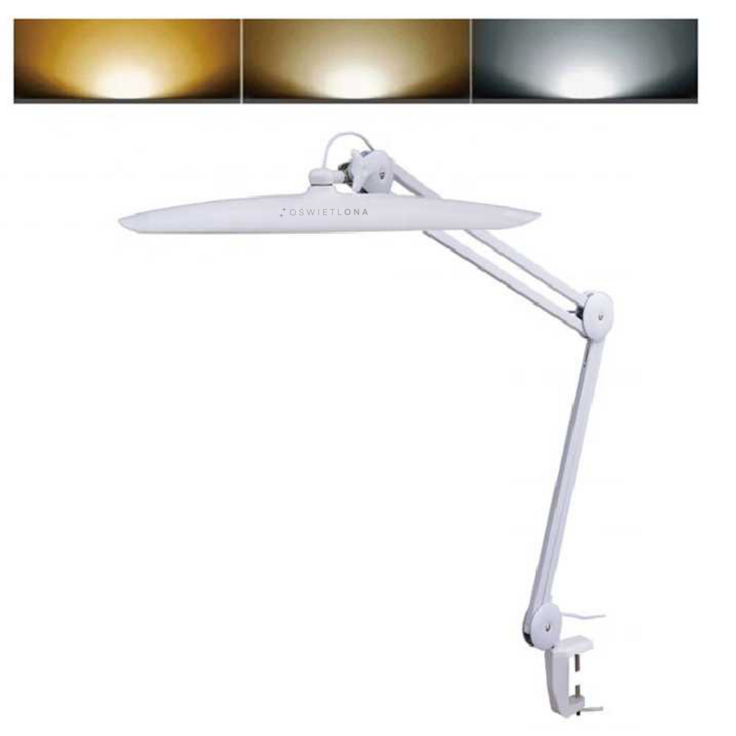 Lampa do przedłużania rzęs 20w kosmetyczna biurkowa biała