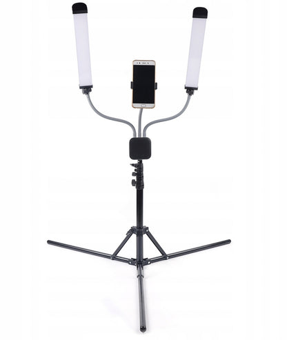 Lampa kosmetyczna podwójna dual na statywie do makijażu led