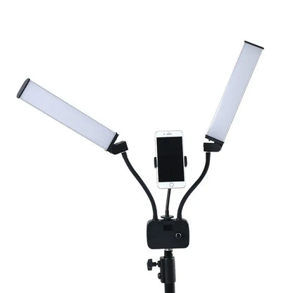 Lampa kosmetyczna podwójna dual na statywie do makijażu led