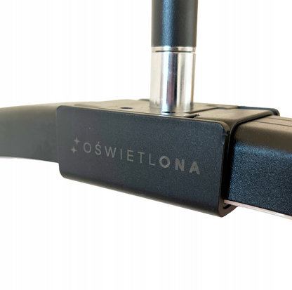Regulowana lampa kosmetyczna do przedłużania rzęs 50 W czarna