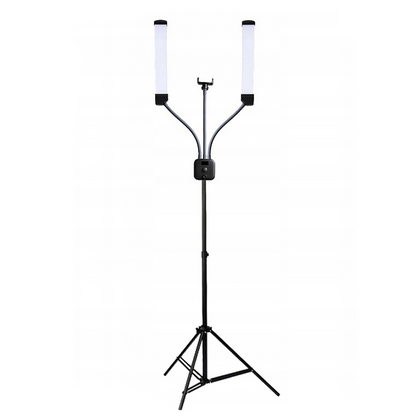 Lampa kosmetyczna podwójna dual na statywie do makijażu led