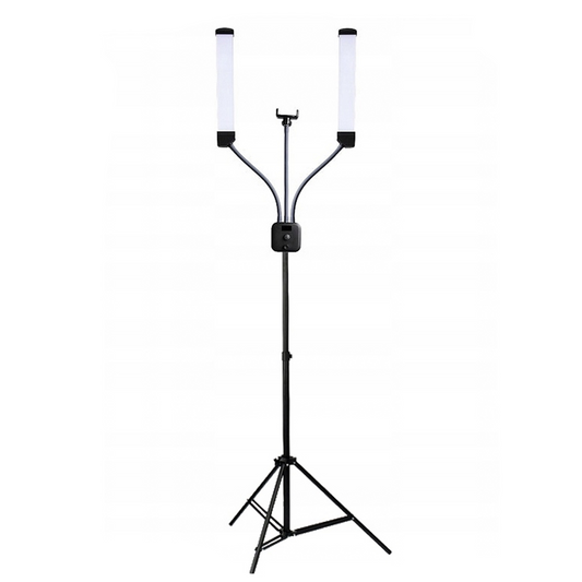 Lampa kosmetyczna podwójna dual na statywie do makijażu led